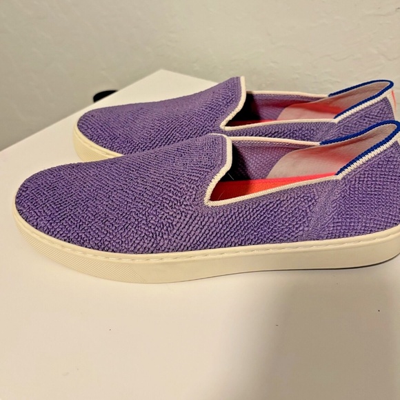 Rothys Amethyst Purple Terry Slip On Sneakers Shoes Cute Comfy Womens 9 - Picture 1 of 5